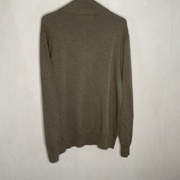 NWT J. Crew Gray 100% Cotton 1/4 Zip Sweater Pullover Men Size Large - Picture 8 of 11